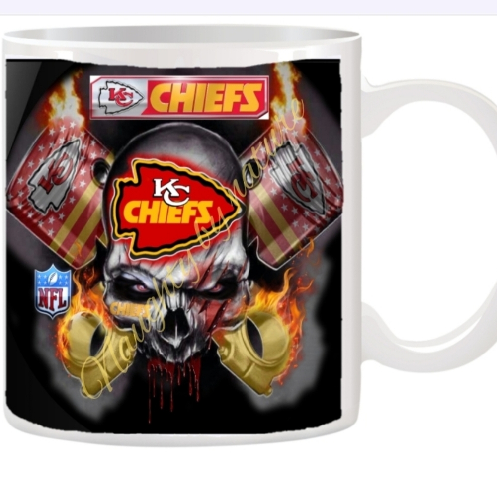Kansas City Chiefs football coffee cup